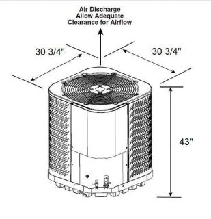   410A Split System Central AC 3 Ton Air Conditioner Condenser