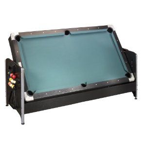   Foot Black Pockey Combination Air Hockey Pool Table in One