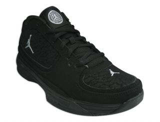 New in box Air Jordan shoes, style Jordan Team ISO Low, (GS). Black 