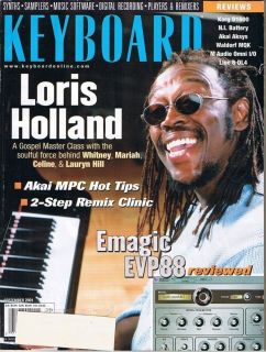    Magazine 2001 9 Loris Holland KORG D1600 Emagic EVP88 Akai MPC Aksys