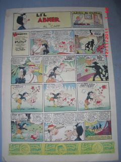 Lil Abner Sunday by Al Capp from 4 24 1938 Tabloid Size