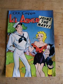 1950 Al Capps Lil Abner Joins The Navy Comic Book Naval Recruiting 