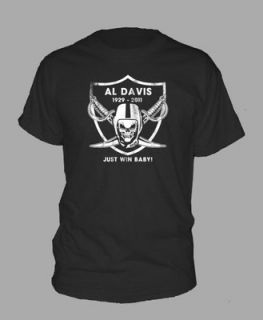 Rip Al Davis T Shirt All Sizes Oakland Football Tribute Tee Shirt 