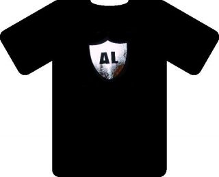 Al Davis Oakland Raiders T Shirt Honoring The Memory Silver Black 