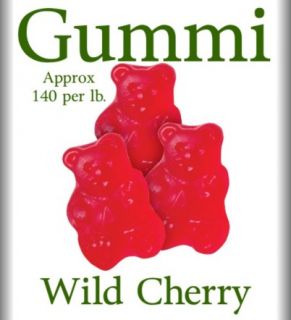 Albanese Red Wild Cherry Gummy Bears 6 lbs Gummi Bears