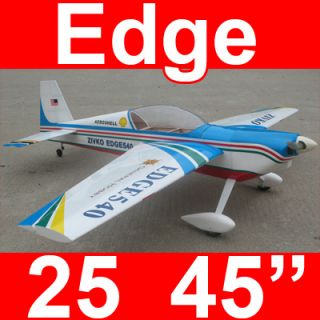 Edge 540 45 Nitro Gas Electric R C RC Airplane Plane Blue