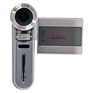 Aiptek Action Silver High Def 1080p Digital Camcorder 3X Optical Zoom 