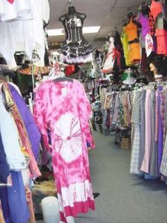 Dashiki Dress Tie Die Star Burst Pink Hippy Sixties