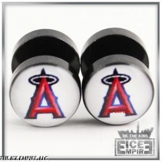   Angels of Anaheim Fake Cheater Ear Plugs 00g Look Albert PU