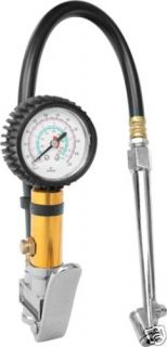 Air Tire Inflator with Dial Pressure Gage Truck Gauge Inflater Chuck 