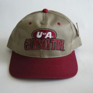 New Alabama Crimson Tide U of A Rare Vintage Snapback Cap Hats 90s by 