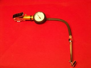tire inflator with dial gauge pneumatic tool 6 chrome plate steel dual 