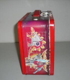 Vintage 1986 Aladdin Metal Transformers Lunch Box