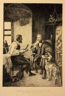 albrecht durer visiting hans sachs 1884 etching albrecht durer 