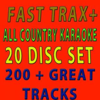 New Fast Trax All Country Hottest Tracks 2011 20 Disc Karaoke Country 