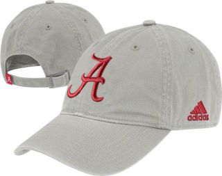 Alabama Crimson Tide Adidas Grey Slouch Adjustable Hat