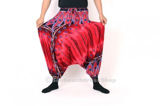 Aladdin Harem Pants Trousers Hippy Hippie Boho Genie Gypsy Festival XS 