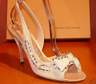 New Alessandro DellAcqua Off White Shoes Size 36 5 US 6 5