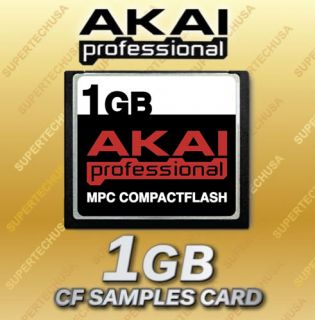1GB AKAI MPC 500 Compact Flash CF Memory Card 1 GIG Upgrade +Samples 