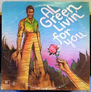 Al Green Livin for You LP VG Ashl 32082 Vinyl 1973 Record Orig Hi Soul 