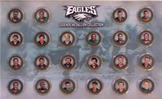 philadelphia eagles legends medallion collection