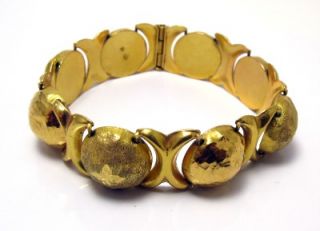 Vintage RARE Syrian Aleppo Gold Bracelet 22K Yellow Gold Hand Made 38 
