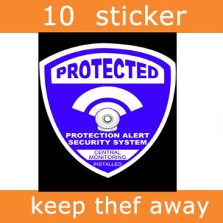 Wireless Alarm and Camera Security System Sticker