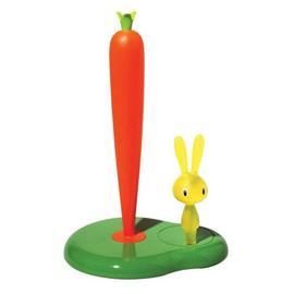Alessi Bunny Carrot Kitchen Roll Holder in Green