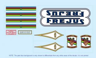 Frejus Bicycle Decals Transfers Stickers 5