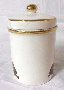 Galbiati Milano Italy Vintage Pipe Tobacco Humidor Jar
