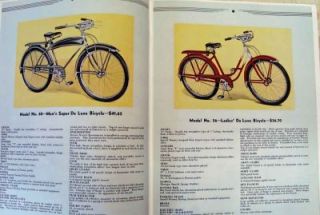 Classic Bicycle 1937 Mercury Catalog of Antique Bikes Including The 