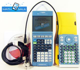 Texas Instruments TI Nspire Calculator w TI 84 Plus Keypad Yellow 