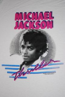 Original Vintage Michael Jackson Thriller Shirt 1984 XL