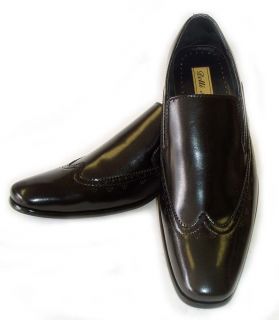 New Delli Aldo Mens Leather Dress Shoes Loafers Slip on Comfort
