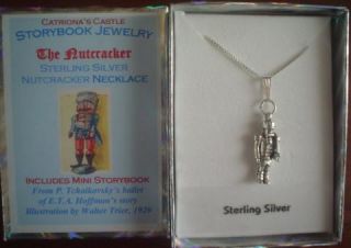The Nutcracker Sterling Silver Charm Necklace Ballet Jewelry with Mini 
