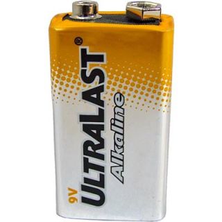 features ultralast 9v alkaline ula9v bulk 6lr61 battery model ula9v 