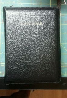 Allan A112Z Goatskin Ruby Reference Zipper Bible