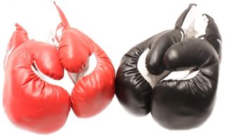 Red vs Black Corner Boxing Gloves Set All Sizes