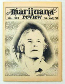 Timothy Leary Allen Ginsberg Marijuana Review 3 1969 Mike Aldrich Ed 