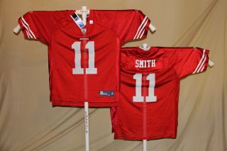 Alex Smith San Francisco 49ers Reebok Equipment Jersey Small Red 