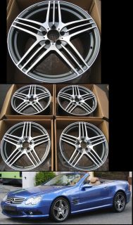 19 Wheels for Mercedes C250 C300 C350 E350 550 2008 2012 Rims Lugs 