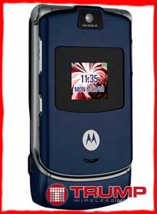 Motorola V3 V3a RAZR Alltel Cell Phone Blue Camera Excellent Quality 