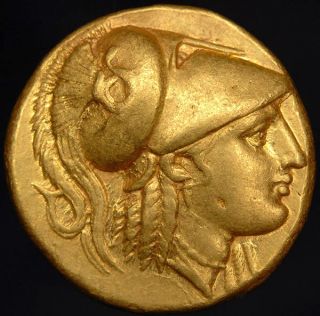 Ancient Greek Alexander The Great Gold Stater Coin