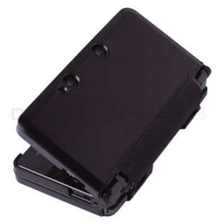 Black Metallic Style Hard Case Cover for Nintendo 3DS
