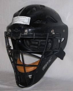 Used Louisville XCH Goalie Black Sz L Baseball Catcher Helmet