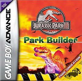 Jurassic Park III Park Builder Game Boy Advance GBA 083717500063 