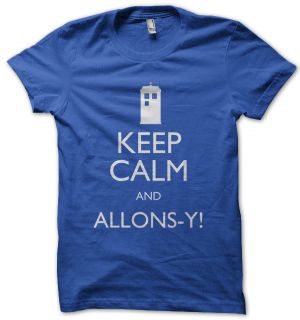 Doctor Who T Shirt Keep Calm and Allons Y