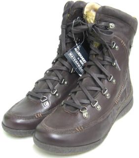 199 Mephisto Allrounder Gila Women Boot Brown Leather Lace Up Boots 