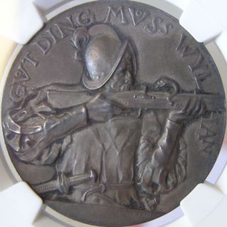 Switzerland Silver Medal 1901 Shooting Fest St Gallen NGC 61