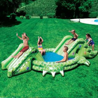   banzai slide n splash alligator pool slide n splash alligator pool has